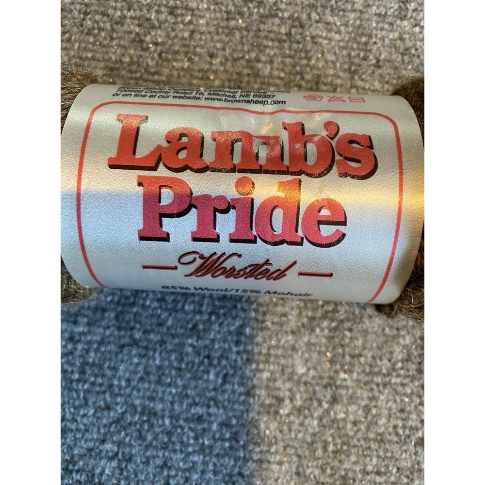 Lamb's Pride 85% Wool 15% Mohair Yarn Worsted Brown Sable M07